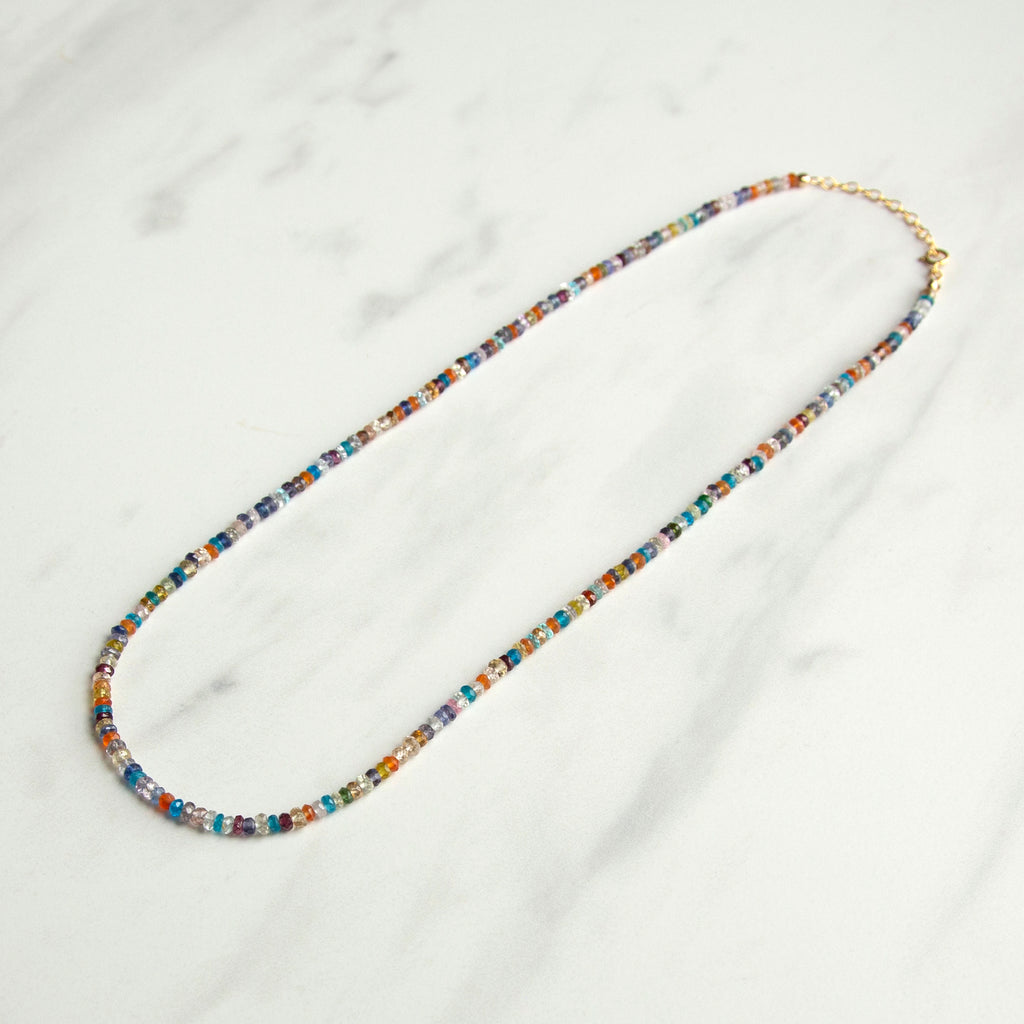 14k Gold Fill Strung Gemstone Necklace