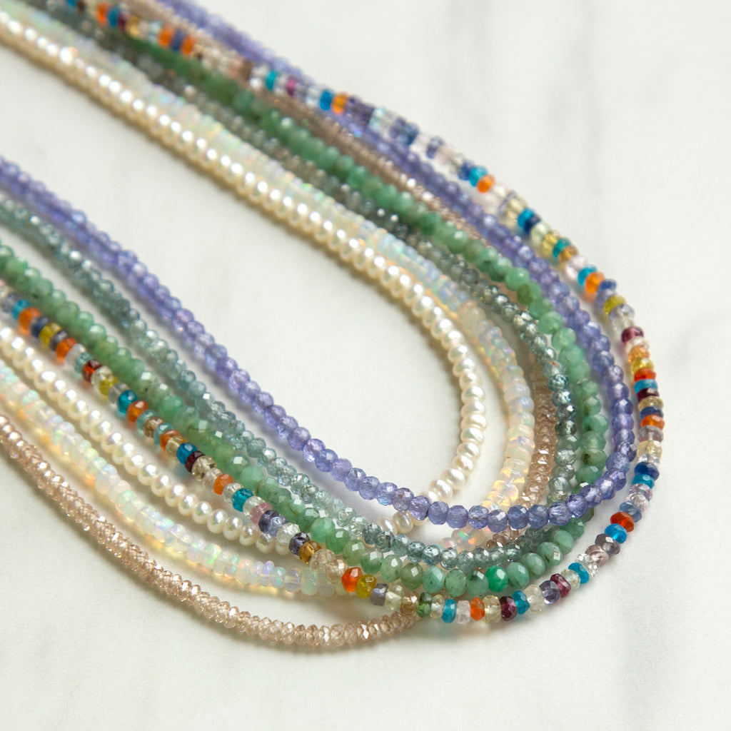 14k Gold Fill Strung Gemstone Necklace