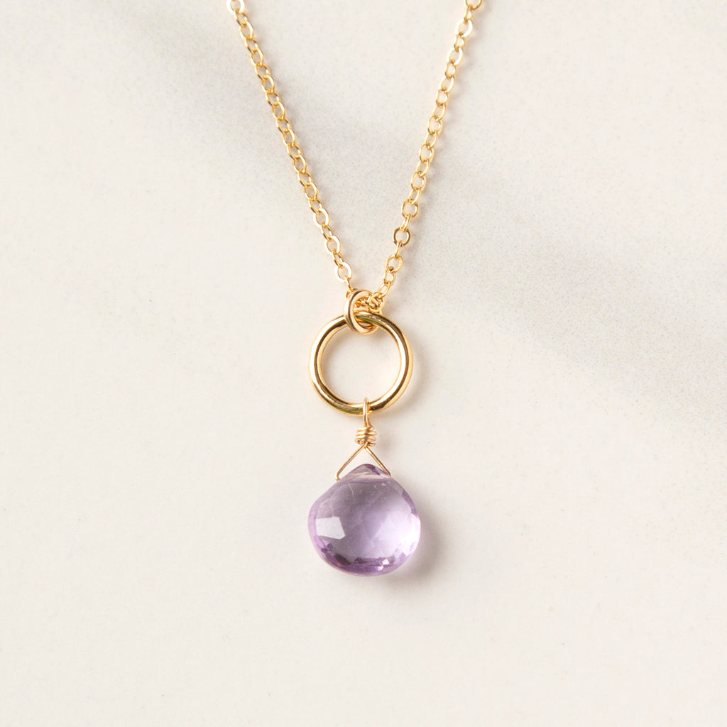 Miranda Necklace on Gold-Fill Cable Chain