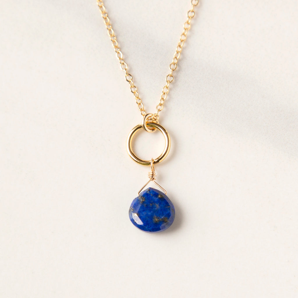 Miranda Necklace on Gold-Fill Cable Chain