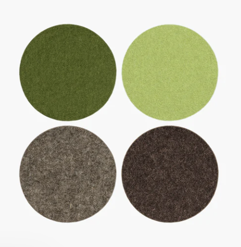 Bierfilz Round Felt Coaster (4-Pack)