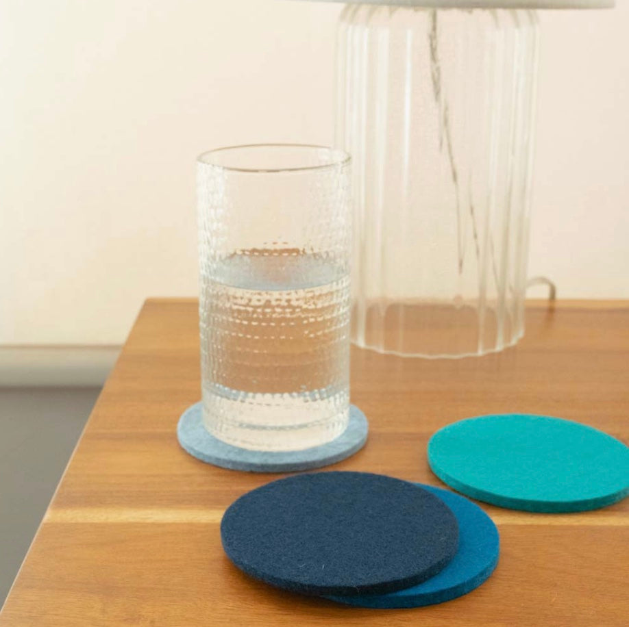 Bierfilz Round Felt Coaster (4-Pack)