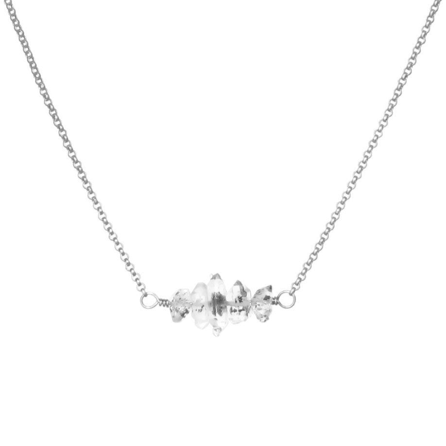 Herkimer Bar Necklace