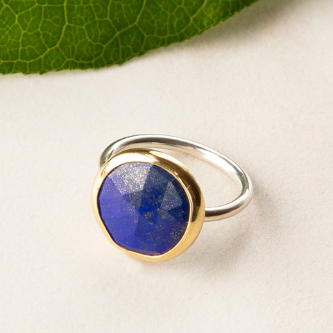 Lapis Lazuli in 18k Bezel Ring