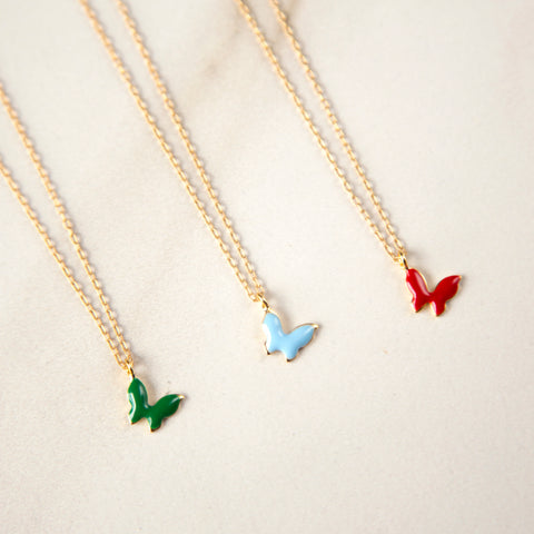 Colorful Butterfly Necklace