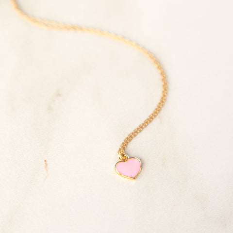 Pink Heart Necklace