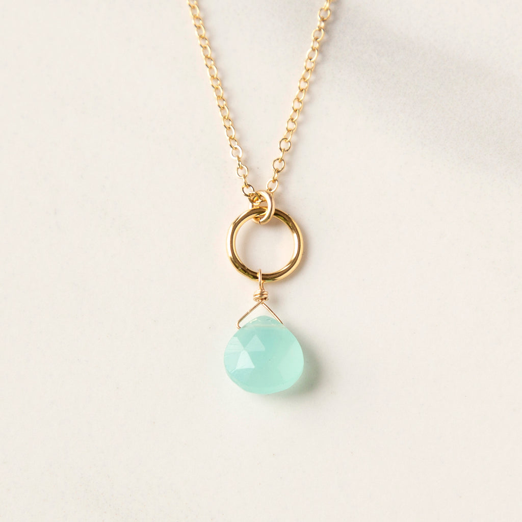 Miranda Necklace on Gold-Fill Cable Chain