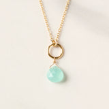 Miranda Necklace on Gold-Fill Cable Chain