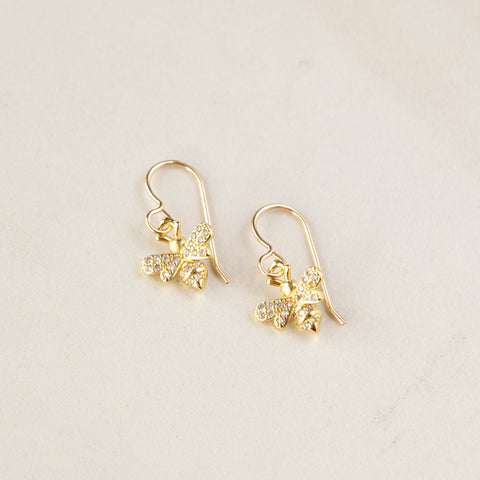 Crystal Bee Earrings