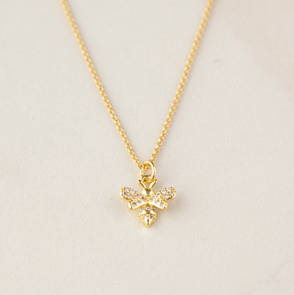 Crystal Bee Necklace