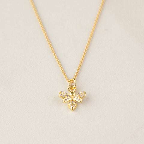 Crystal Bee Necklace