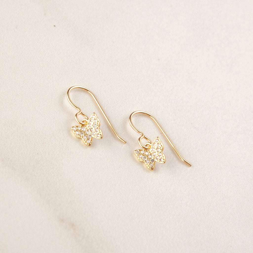 Crystal Butterfly Earrings