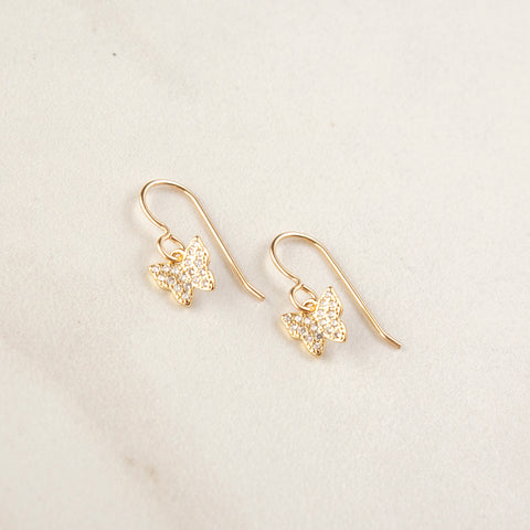 Crystal Butterfly Earrings