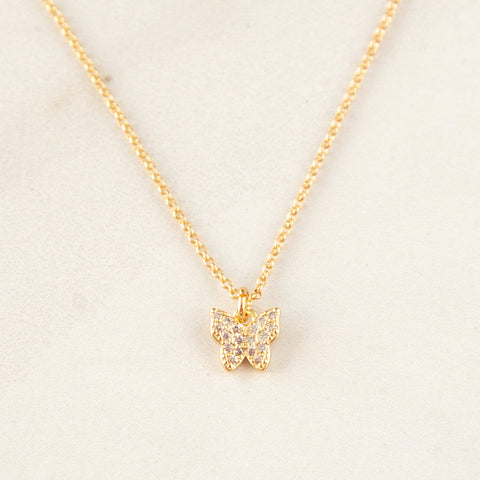 Crystal Butterfly Necklace