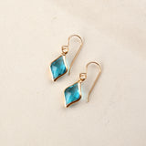 Crystal Rhombus Earrings