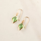 Crystal Rhombus Earrings