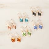 Crystal Rhombus Earrings