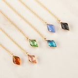 Crystal Rhombus Necklace