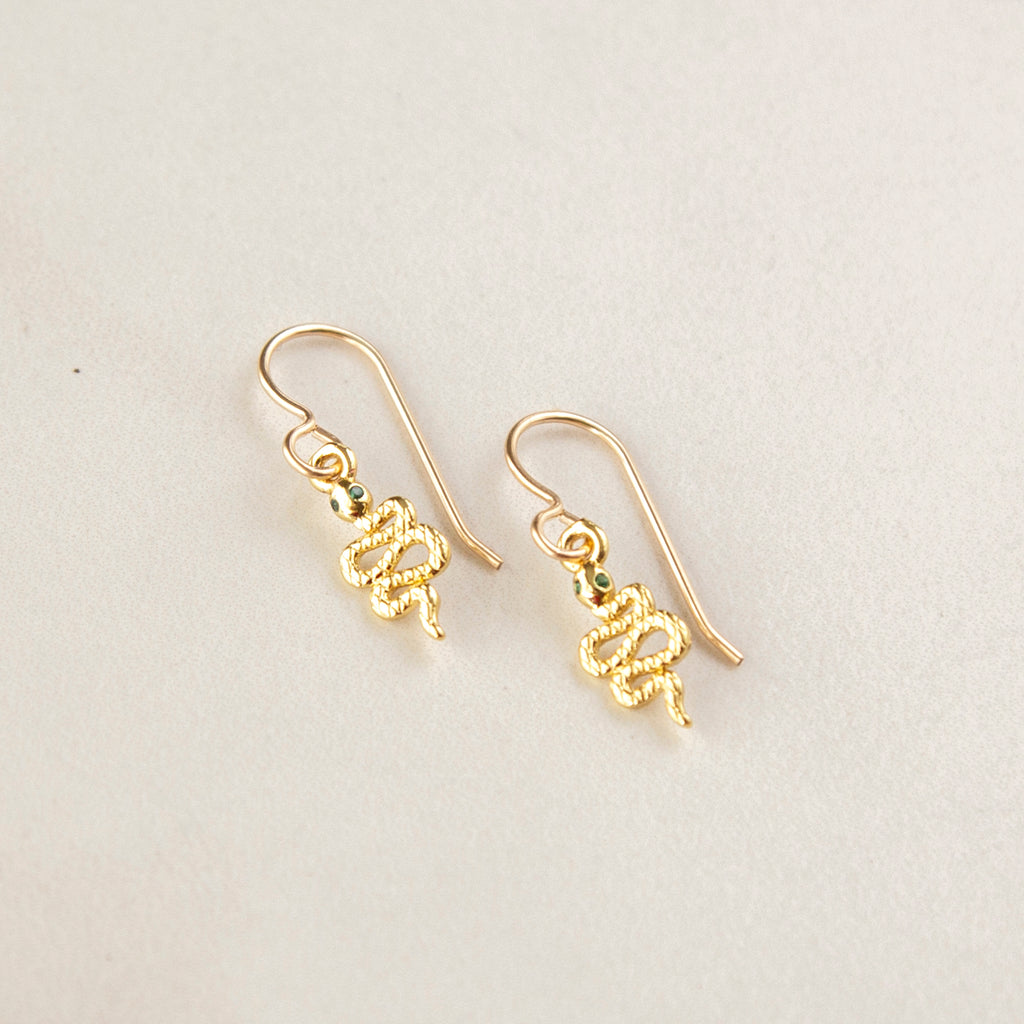 Crystal Snake Earrings