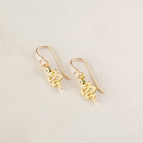 Crystal Snake Earrings