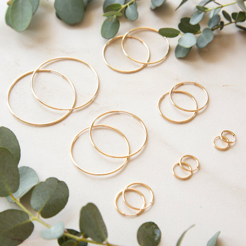Gold Endless Hoops
