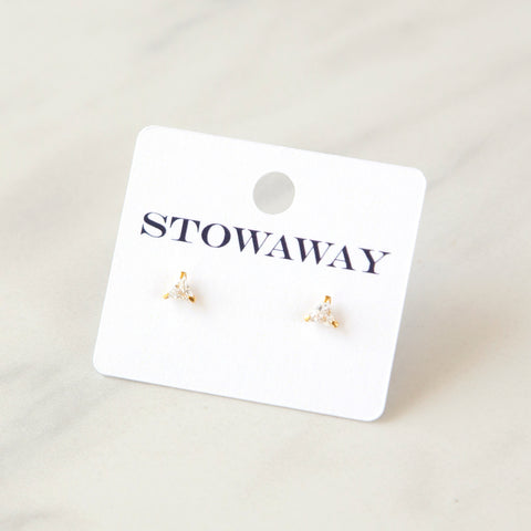 Triangle Crystal Studs