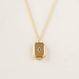 Heavy Crystal Block Necklace