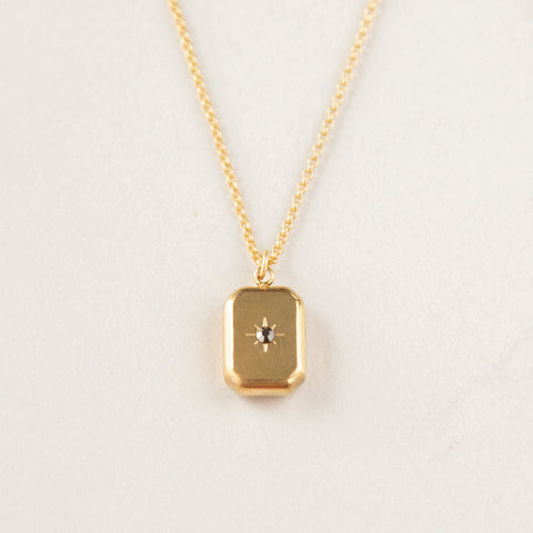 Heavy Crystal Block Necklace