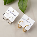 Imani Hand-Sculpted Hoop Post Earrings