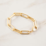 Large Box Paperclip Chain Bracelet