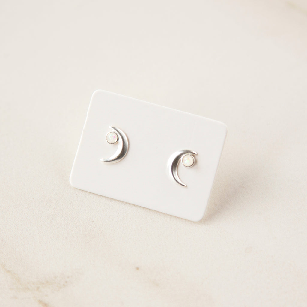 Moon and Bello Opal Studs