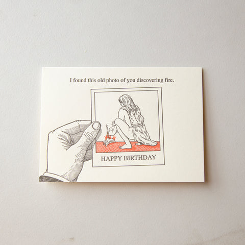 Fire Birthday Card