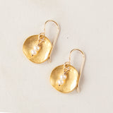 Pearl Disc Earrings