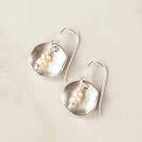 Pearl Disc Earrings