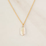Pearl Rectangle Necklace
