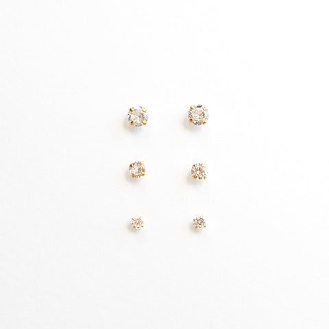 Round Crystal Studs