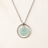 Silver Necklace with Ancient Glass Pendant