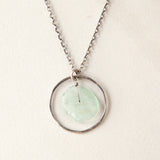 Silver Necklace with Ancient Glass Pendant