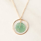 Gold Necklace with Ancient Glass Pendant