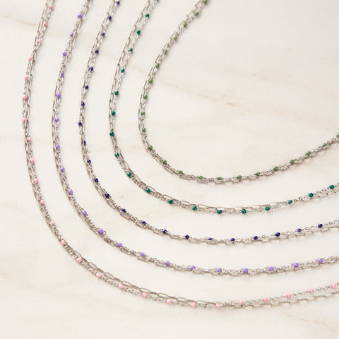 Dot Necklace (Silver)