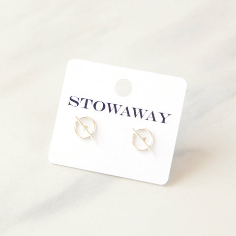 Circle & Line Studs