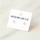 Pear Crystal Studs