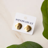 Zuri Hand-Sculpted Disc Post Earrings