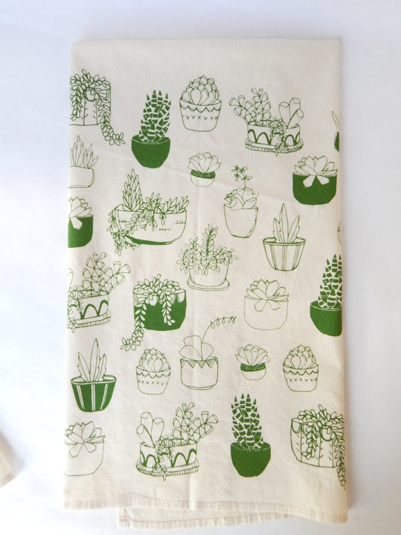 Succulents Kitchen Towel