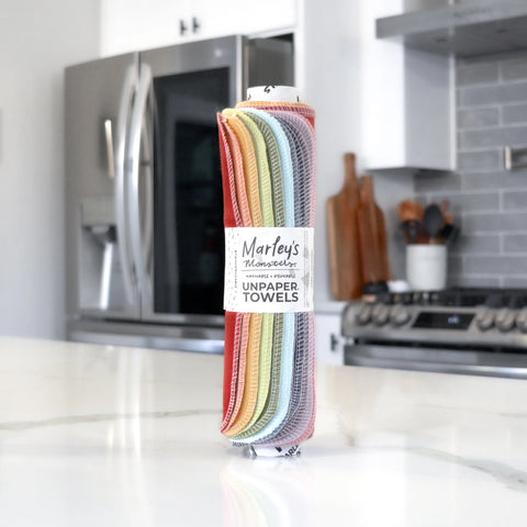 Rolled Unpaper Towels - Earthy Rainbow (Set of 12)