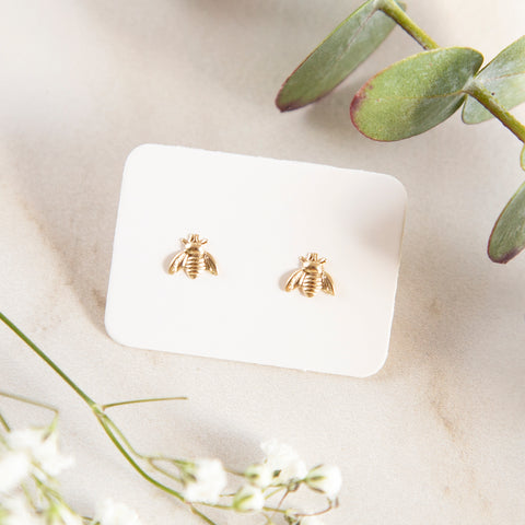 14k Bee Studs