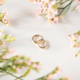 14k Solid Gold Huggies