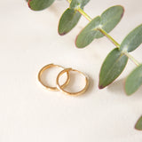 14k Solid Gold Huggies