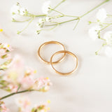 14k Solid Gold Huggies