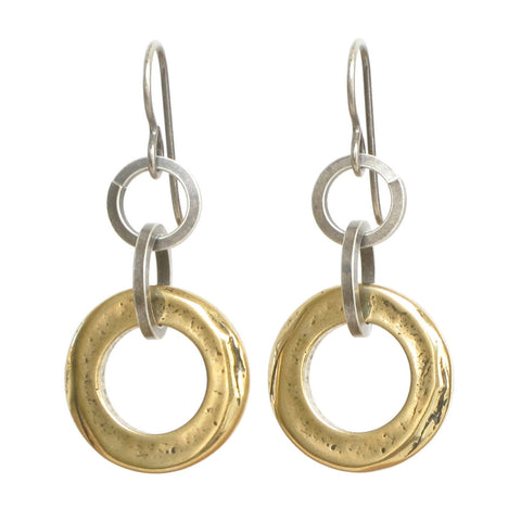 Bronze Ring Earrings